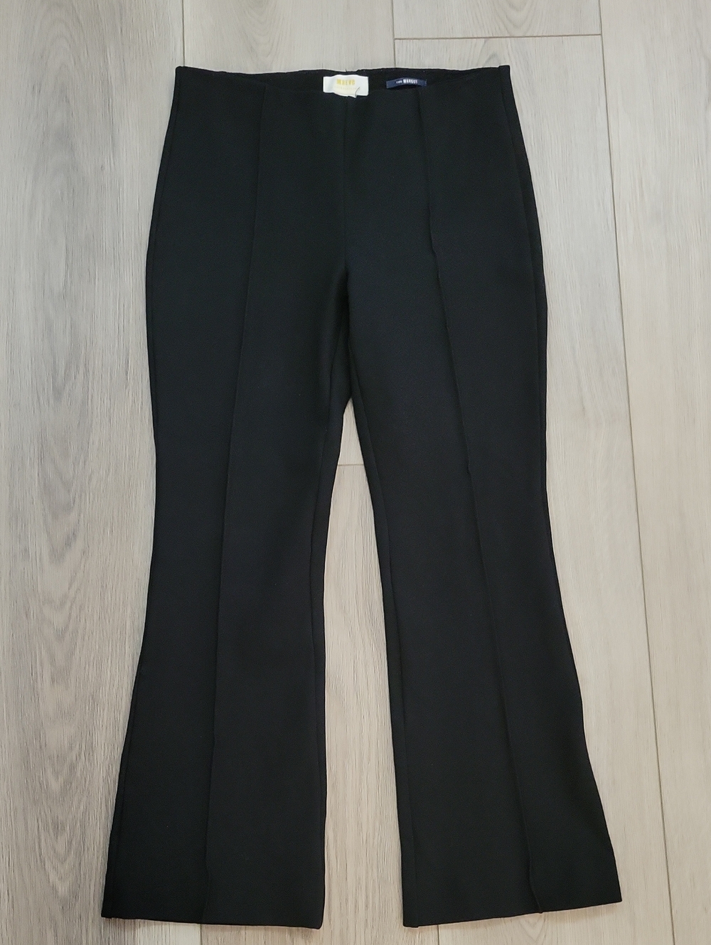 Maeve The Margot Black Tailored Boot-Cut Pants
